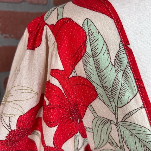 Red Floral Babydoll Dress | BOG Collective | XS - Picture 10 of 14